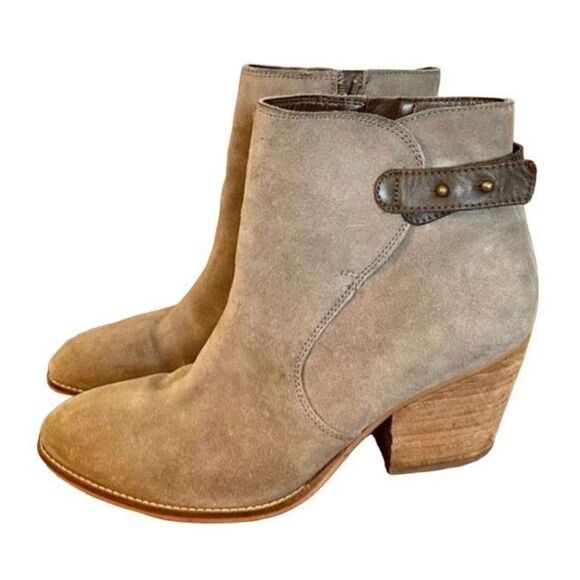 Sam Edelman grey suede booties size 8.5 - Picture 1 of 10